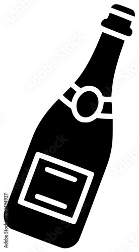 wine illustration champagne silhouette alcohol logo drink icon glass outline party bottle bar beverage celebration background holiday celebrate event shape adults vector graphic background