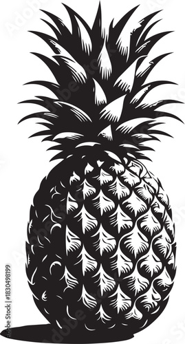 pineapple vector illustration