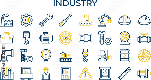 Industry Icons A Comprehensive Set for Engineering and Manufacturing