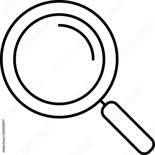 glass Magnifying Icon Search