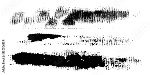 Set of wavy horizontal lines. Marker hand-drawn line border set and scribble design elements. Lines hand drawn paint brush stroke. grunge brushes, hand drawn ink strokes draw linw, Eps 10.