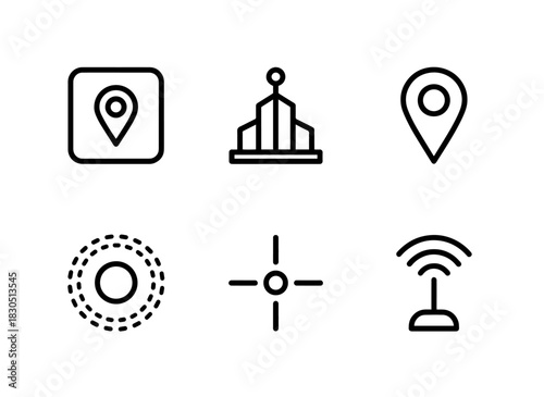Geotag Landmark Location Pointer Location Radius Location Crosshair