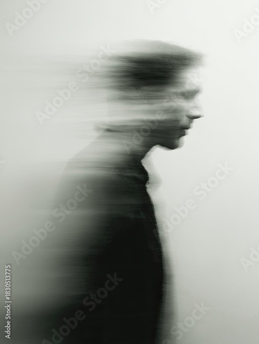 Human Silhouette Dissolving silhouette slowly fading into nothing