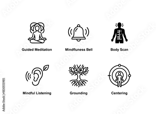 Guided Meditation Mindfulness Bell Body Scan Mindful Listening Grounding Centering