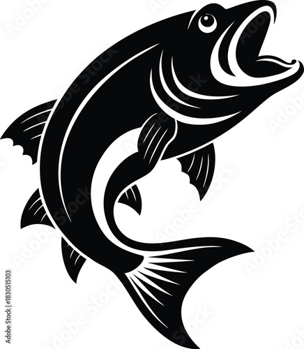 Leaping Fish Silhouette