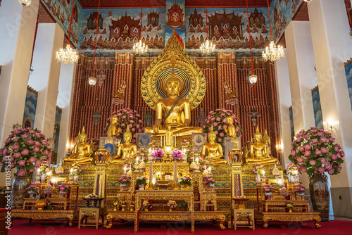 Phra Phuttha Norasee Trilokachet, Mahithisak, Pujaniya Jayanta Kodom, Borommasatsada Anaworayan is the principal Buddha image of Wat Chana Songkhram in Bangkok, Thailand.