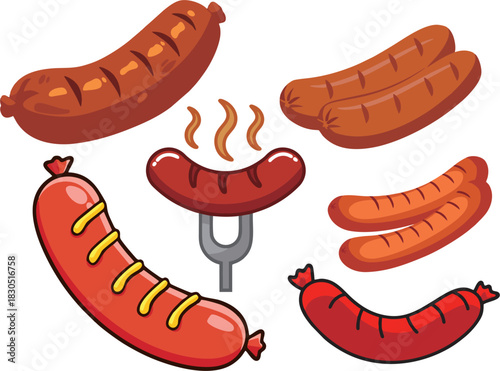 A Sausage vector art