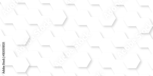 Abstract background with hexagons Abstract hexagon polygonal pattern background vector. seamless bright white abstract honeycomb background.	