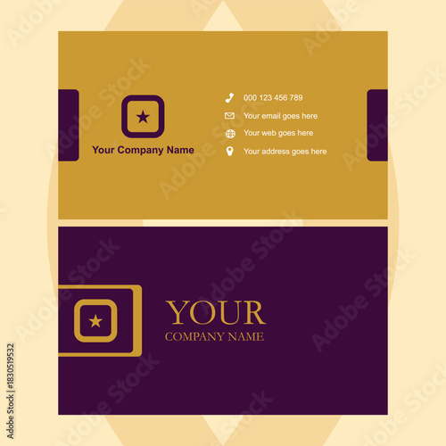 Modern business card design template offers a professional, memorable first impression for entrepreneurs and companies seeking a stylish edge today	

