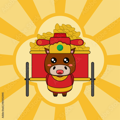 a cartoon horse vector illustration. Eps 10.