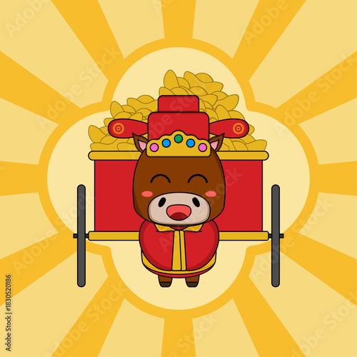 a cartoon horse vector illustration. Eps 10.