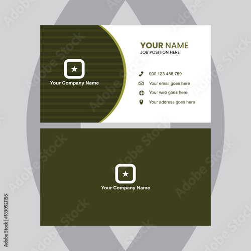 Modern business card design template offers a professional, memorable first impression for entrepreneurs and companies seeking a stylish edge today	
