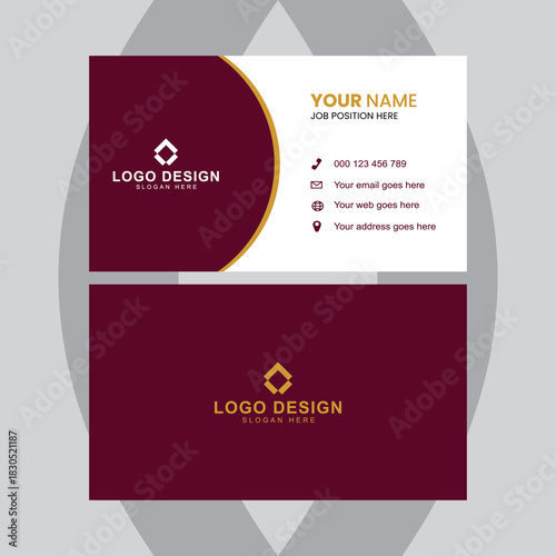 Elegant business card template for modern professionals seeking a sophisticated and memorable brand identity, perfect for networking and making lasting impressions