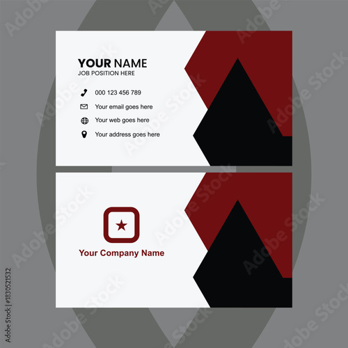 Modern business card design template offers a professional, memorable first impression for entrepreneurs and companies seeking a stylish edge today	
