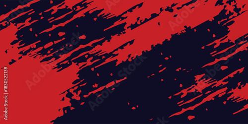 Halftone dots red and blue color pattern gradient grunge texture background. Dot pop art comic sport style