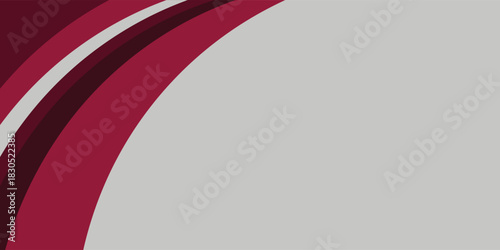 Futuristic abstract red and gray. Triangle on bright white color geometric design. Modern overlap