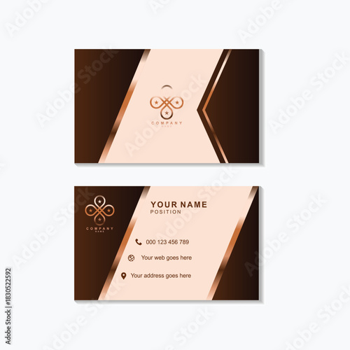 Modern business card design template offers a professional, memorable first impression for entrepreneurs and companies seeking a stylish edge today	
