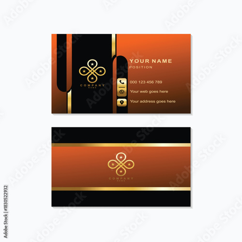 Modern business card design template offers a professional, memorable first impression for entrepreneurs and companies seeking a stylish edge today	
