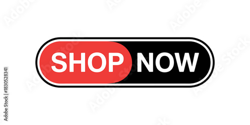 Shop now" button call to action for online e-commerce website