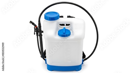 Backpack Sprayer for Garden and Pest Control Professional Equipment for Agriculture and Farming Needs Isolated on White Background