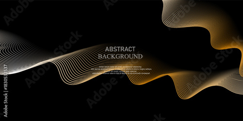Luxury and elegant vector background illustration, with diagonal line pattern. Vector horizontal format for digital luxury business banner, contemporary cover, luxury premium. Eps 10