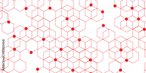 Geometric abstract hexagon technology background.. Abstract honeycomb background.. Vector illustration of hexagons pattern, Creative idea for medical technology or science design.
