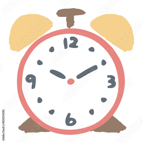 やさしい園じかんイラスト｜目覚まし時計 / Alarm Clock Illustration