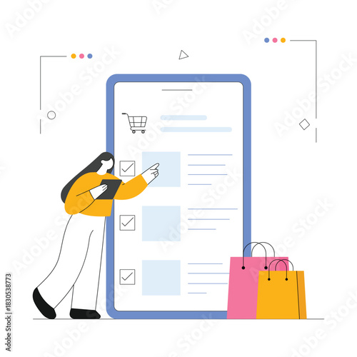 E-commerce Applications Vector Illustration EPS 10 File