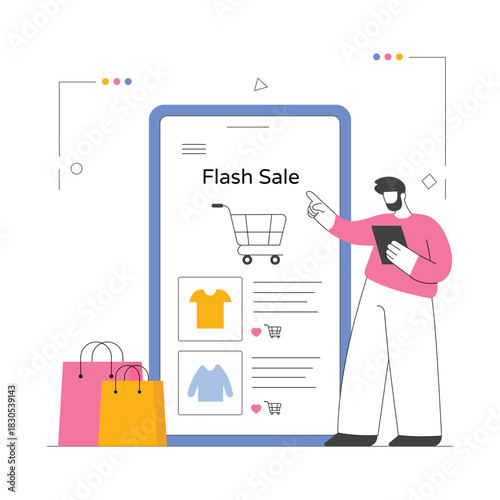 Flash Sale Vector Illustration EPS 10 File