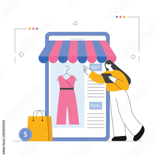 Online Deals Vector Illustration EPS 10 File