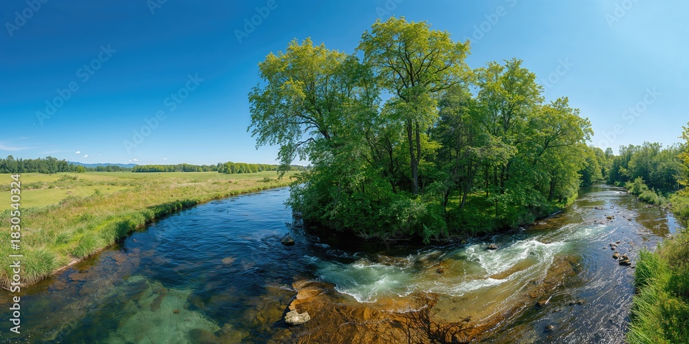 Fototapeta premium Business professionals exchange greetings with a handshake in a modern office setting, emphasizing teamwork and communication, World Handshake Day