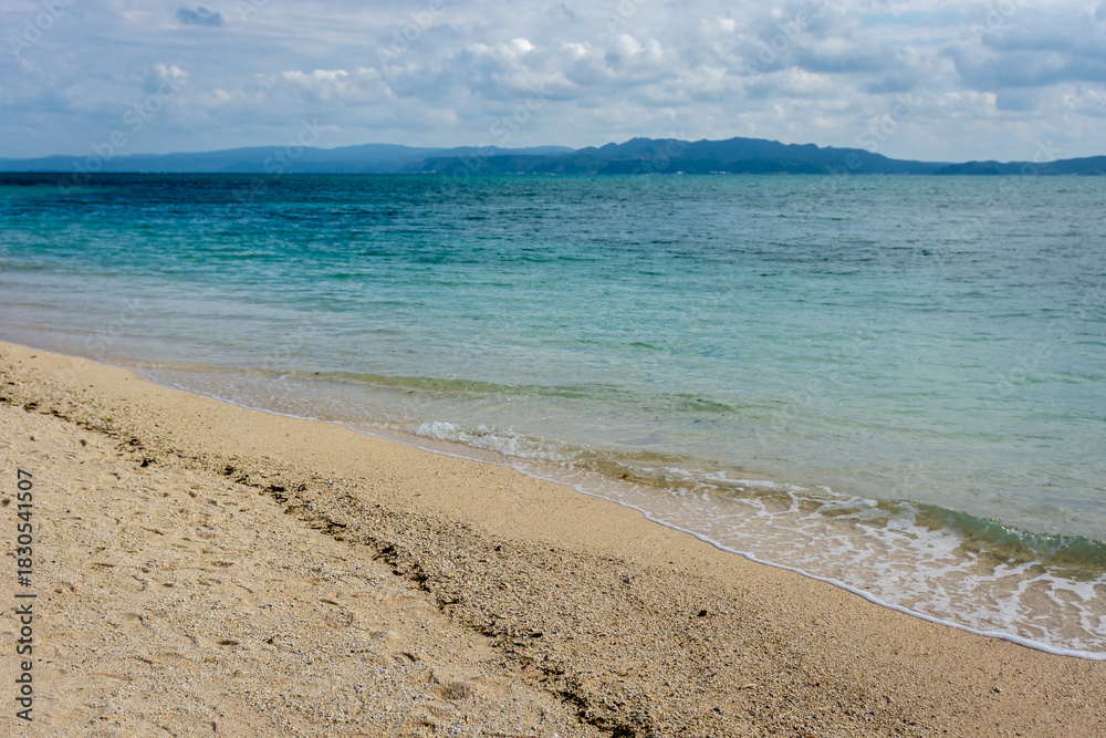 Fototapeta premium sand beach and sea