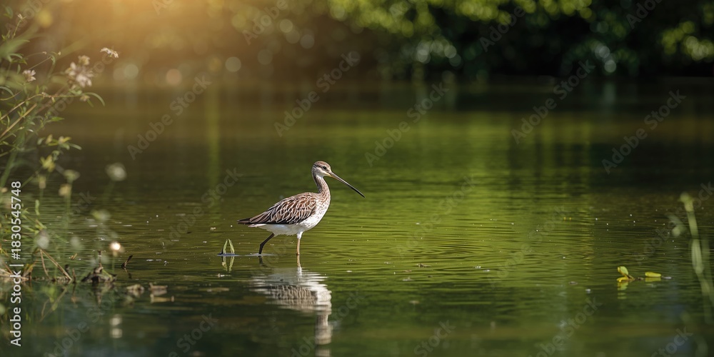Obraz premium Buffalo grazing in the afternoon under warm lighting, emphasizing natural wildlife behavior