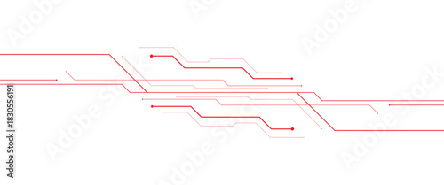 Digital techno circuit line networked technology background in abstract vector png..	