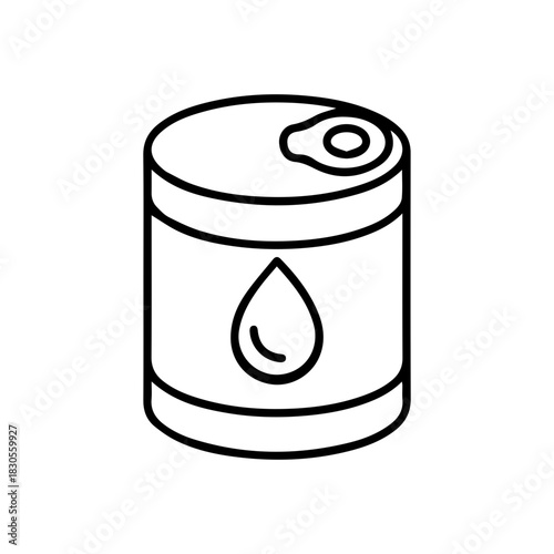 Liquid Can Container Outline