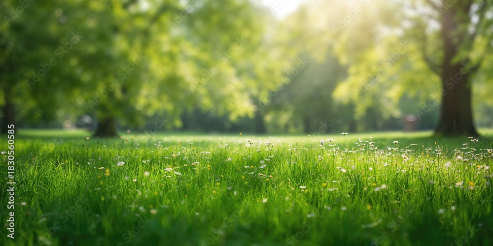 Naklejka premium Flower bed with Common violets in bloom used as a spring background for Easter celebrations, floral display