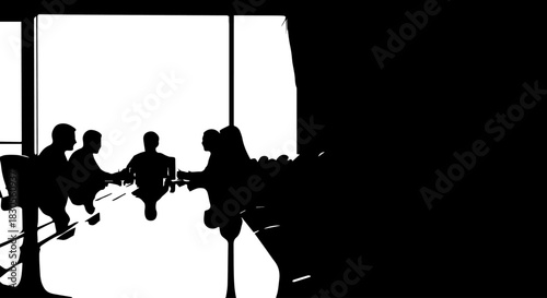 Black vector illustration of a musician silhouette playing guitar, a soldier with a gun, and people playing sport