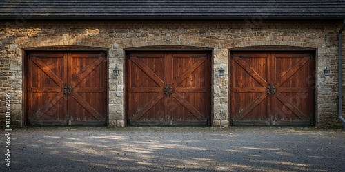 Fototapeta Naklejka Na Ścianę i Meble -  Sunlit town in southern France with narrow streets and historic architecture, serving as a background for travel content
