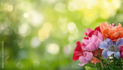 Fototapeta Naklejka Na Ścianę i Meble -  Beautiful flowers in gardens and nature background, flowers, nature, love, floral, beauty, garden, colors, romance, petals, used as a floral background for romantic designs