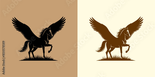 Pegasus Mythical Creature Winged Horse Illustration