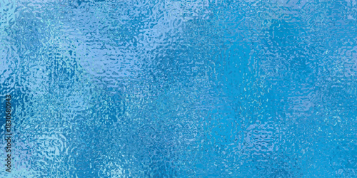 Blue Foil Texture Background with Glass Effect or sea blue glass texture. The texture appears slightly rough and diffuses light, creating a soft, blurred effect across the surface
