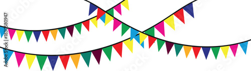 Colorful Bunting Party Flags