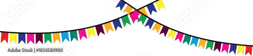 Colorful Bunting Party Flags