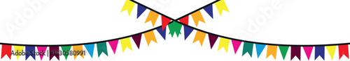 Colorful Bunting Party Flags