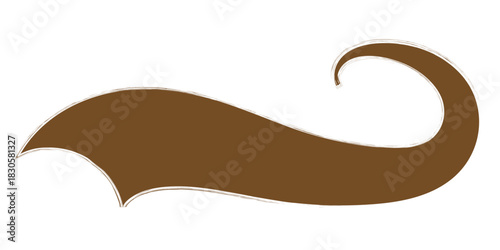 Swash and swooshes tails icon, Typography font curve tail, Text swooshes collection, Calligraphic swoosh tail set, Texting letters tail for lettering or baseball club. Typographic swash swooshes tails