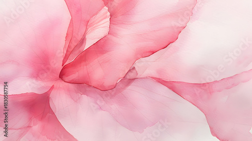 close-up watercolor sakura petal soft pink