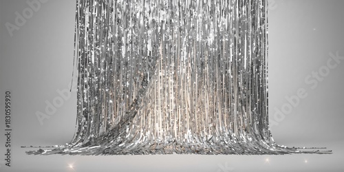 Skyline view through balcony with table setup, urban density as a cityscape background