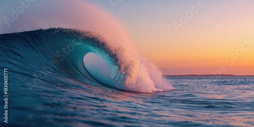 Fototapeta Naklejka Na Ścianę i Meble -  Seagulls flying in a clear blue sky, emphasizing open space and natural flight patterns