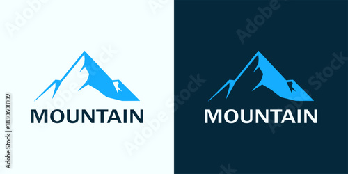 Mountain Logo Design A Minimalist and Versatile Graphic for Outdoor and Adventure Brands