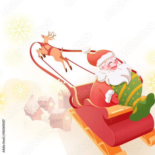 santa claus with gifts